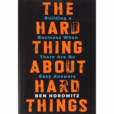 Sampul The Hard Thing About Hard Things